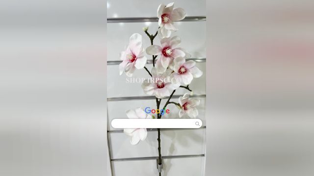 لیست شاخه گل مصنوعی مگنولیا مدل تنه درختی طرح 7 گل پخش از فروشگاه ملی