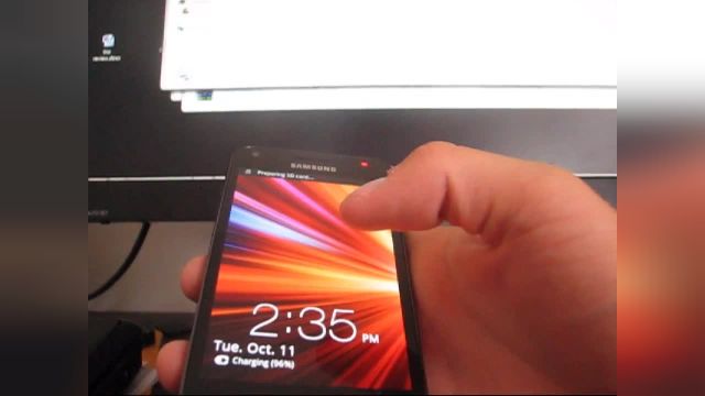 روش حذف مثلث زرد روی روت شده Samsung Epic Touch 4G