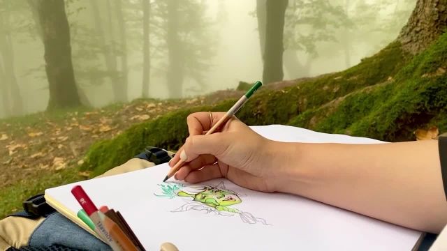 آموزش نقاسی و تصویرسازی در جنگل | این ویدیو را حتما ببینید!