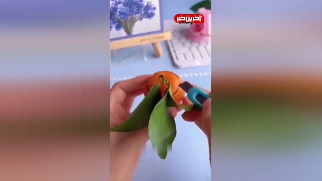 درست کردن جاشمعی زیبا با پوست نارنگی | ویدیو