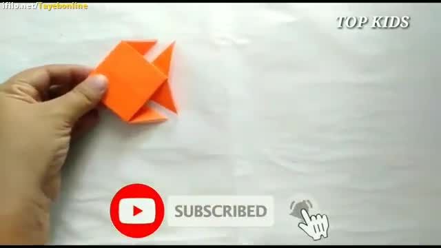 کاردستی ماهی کاغذی اوریگامی