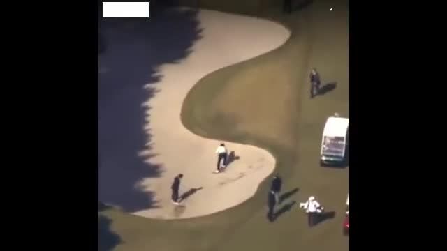 ویدیوی زمین خوردن شینزو آبه نخست وزیر ژاپن هنگام بازی گلف با دونالد ترامپ!
