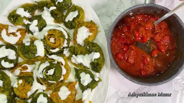 طرز تهیه منتوی سبزیجات با رنگ طبیعی خوشمزه و مخصوص به سبک افغانی
