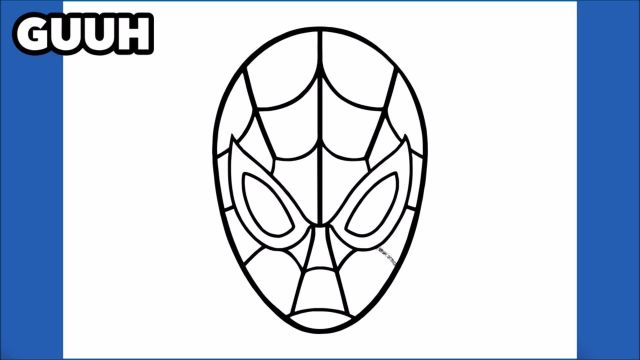 آموزش نقاشی مرد عنکبوتی بسیار ساده برای کودکان