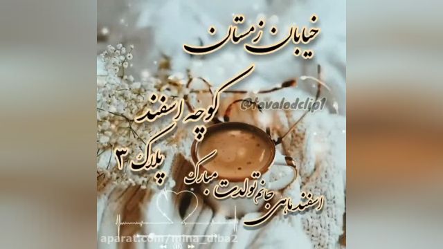 کلیپ زیبای تبریک تولد 3 اسفندی ماه || کلیپ کوچه اسفند پلاک 3