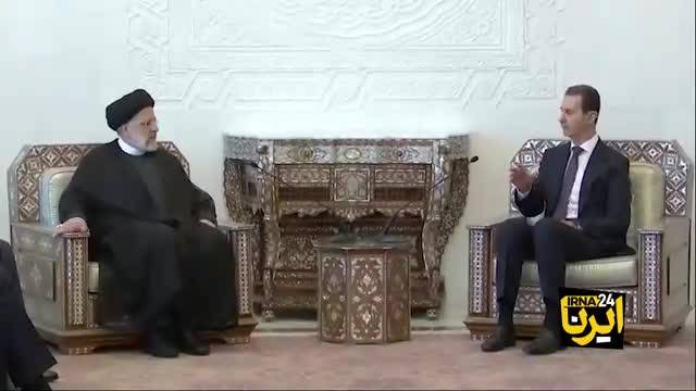 بشار اسد: ایران با خون خود کنار مردم سوریه ایستاد | ویدئو