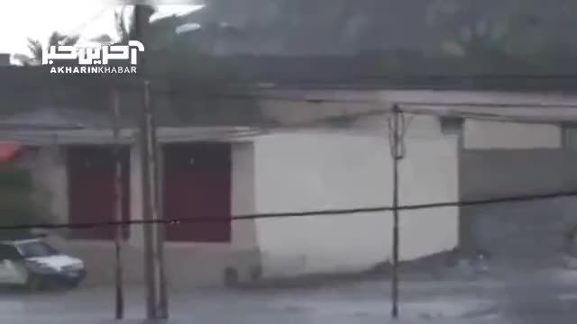 طوفان و بارش شدید باران در «هیچان»