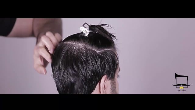آموزش فر کردن موی صاف مردانه