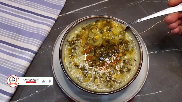 طرز تهیه آش دوغ محلی خوشمزه و لعابدار با دستور ساده