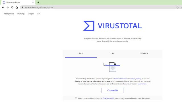 ساده ترین روش ویروس‌ یابی فایل ها به کمک سایت Virustotal