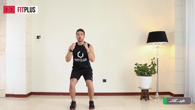 آموزش حرکت بدنسازی اسکوات pop در منزل