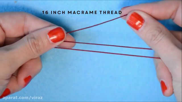 ویدئو کلیپ بی کلام برای درست کردن دستبند مکرومه