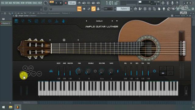 آموزش تنظیم قطعات مختلف با گیتار در FL Studio