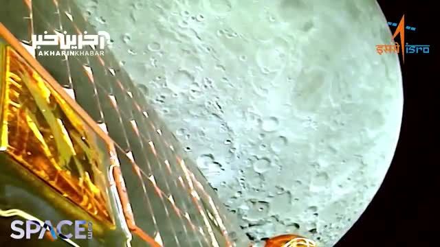 عکس شگفت‌انگیزی از ماه که فضاپیمای هندی گرفت