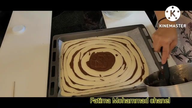 طرز تهیه کیک زبرا یا مرمری خوشمزه و شیک به روش افغانی