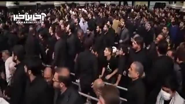 آخرین شب مراسم عزاداری امام حسین(ع) در حضور رهبر انقلاب