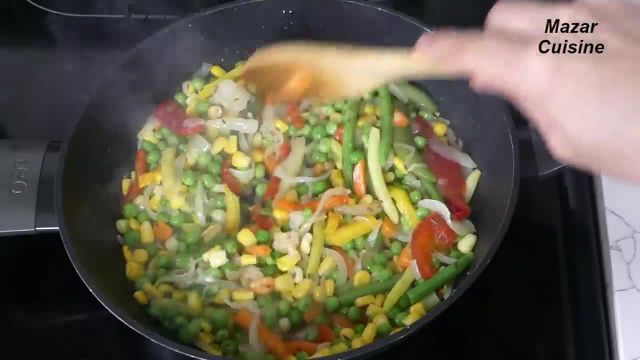 طرز تهیه پلو سبزیجات افغانی