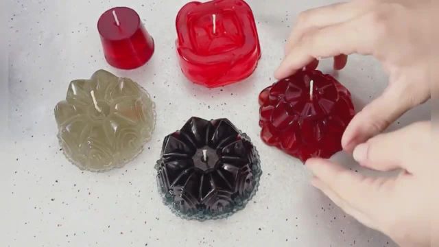 آموزش ساخت شمع بدون حباب با پارافین ژله ای