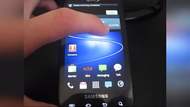 روش حذف یک تم در Samsung Epic 4G