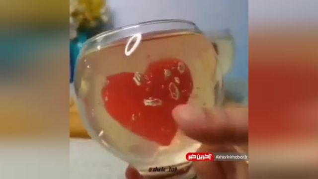 ژطرز تهیه ژله حبابدار قلبی در جام | ژله ای رمانتیک برای سالگرد ازدواج
