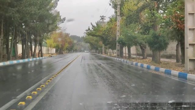 بارش باران پاییزی البرز در سیزدهمین روز آبان