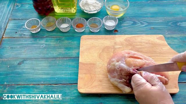 آموزش یک غذای ساده و متفاوت با سینه مرغ