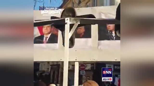 ابداع جالب مردم پاریس در تظاهرات ضد صهیونیستی