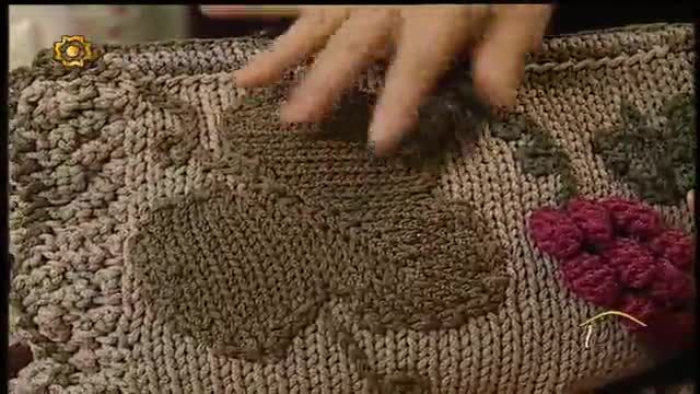 آموزش بافت کیف زنانه با نخ مکرومه بافی
