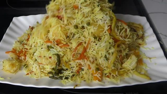 طرز پخت پلو سبزیجات خوشمزه و عالی غذای محبوب افغانی