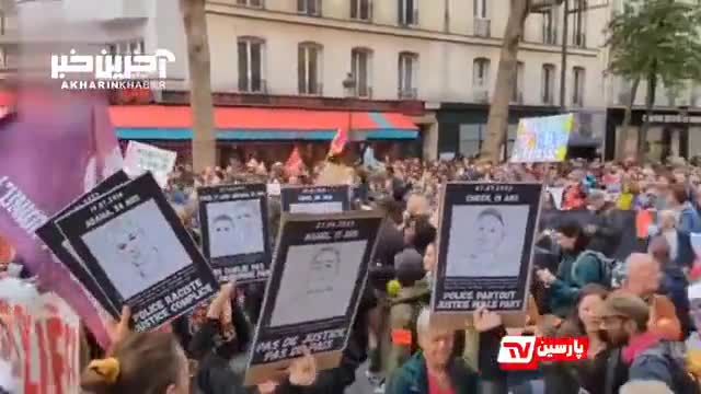 ویدئویی از اعتراضات در فرانسه