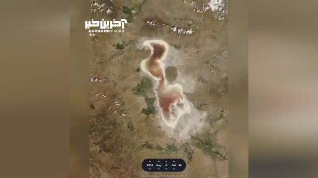 تصاویری از خشک شدن دریاچه ارومیه از سال 1380 تاکنون