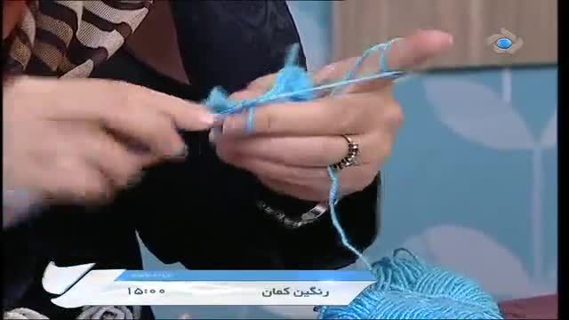 آموزش بافت شنل زیبا  با قلاب تونسی