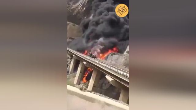 آتش گرفتن اتوبوس زائران خانه خدا در عربستان 50 کشته و زخمی برجا گذاشت | ویدیو