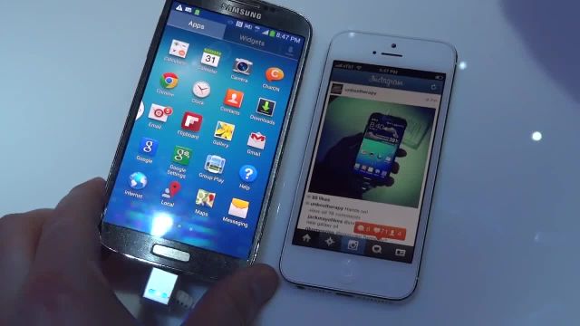 آنباکس و بررسی Galaxy S4 vs iPhone 5 vs Nexus 4