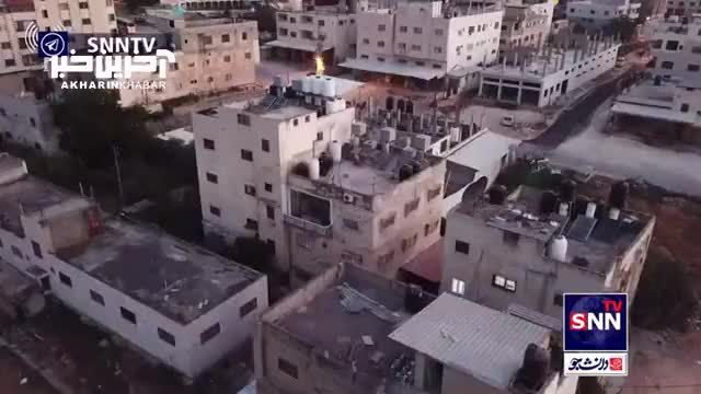 صحنه انفجار منازل شهدای فلسطینی در نابلس