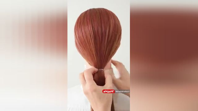 آموزش بستن موهای بلند  ساده و شیک در خانه | ویدیو