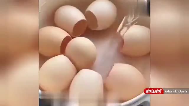 طرز تهیه ژله تخمه مرغی رنگارنگ برای ناهار عید 1402 | ویدیو