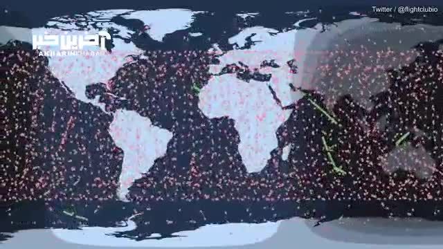 ویدئوی حیرت انگیز از گردش ماهواره های استارلینک به دور زمین