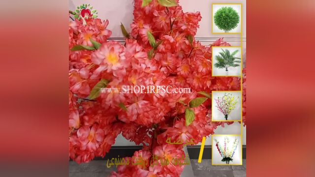 لیست شکوفه هلو گل درشت مصنوعی قرمز رنگ | فروشگاه ملی