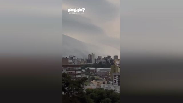 ویدیو جالب که به صورت تایم لپس از هجوم طوفان گرفته شده