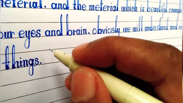 دست خط فوق العاده تمیز به زبان انگلیسی | تمرین خوشنویسی انگلیسی