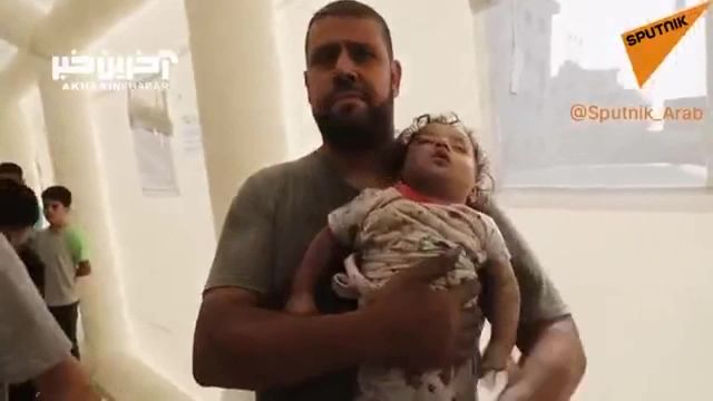 صحنه های دلخراش از انتقال مجروحان فلسطینی در نوار غزه به بیمارستان