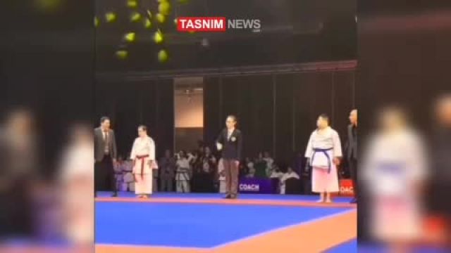 اقدام جالب قهرمان کاراته ایران بعد از برتری مقابل حریف عربستانی