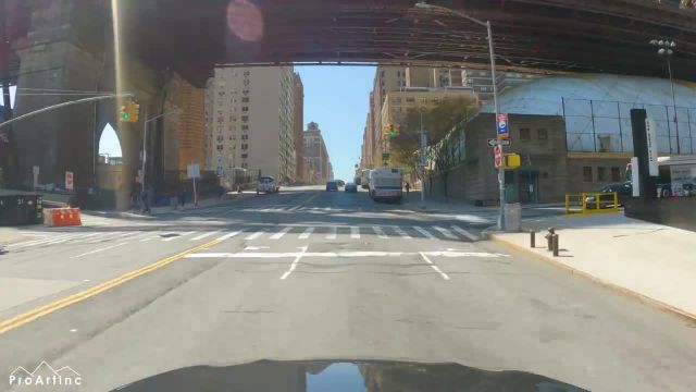 گشت رانندگی در خیابان های نیویورک | رانندگی در شهر با صداهای واقعی شهر