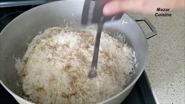 طرز تهیه برنج باسماتی به سبک افغانستانی