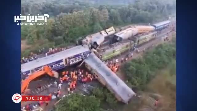 تصادف مرگبار 2 قطار مسافربری در هند