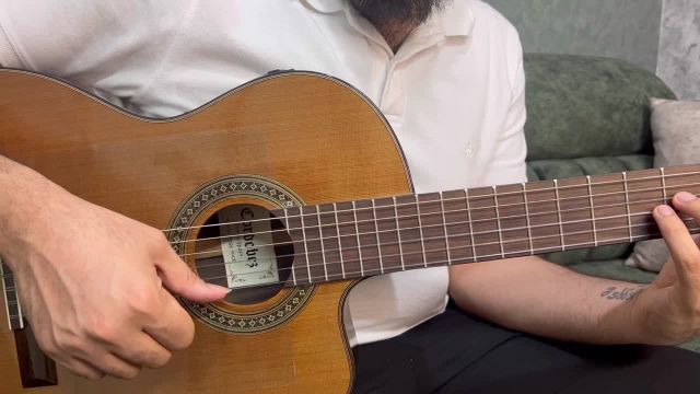 ریتم آکورد | آموزش گیتار اگه یکروز بری سفر فرامرز اصلانی