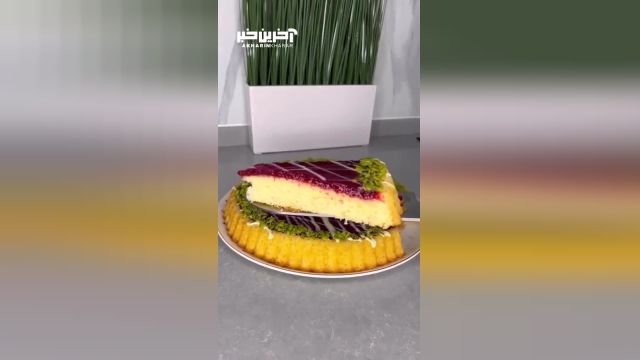 طرز تهیه تارت کیک با سس آلبالو