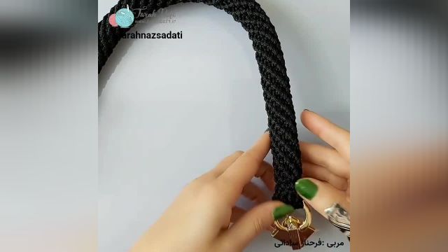 بند کیف بافته شده به حلقه : راه حلی آسان و زیبا برای ساخت کیفتان