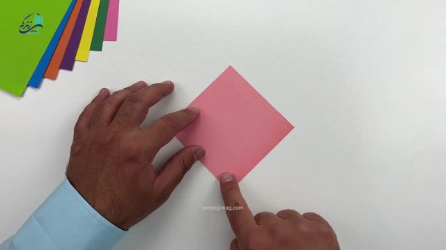 آموزش کاردستی با کاغذ: ساخت پرنده کاغذی با منقار متحرک